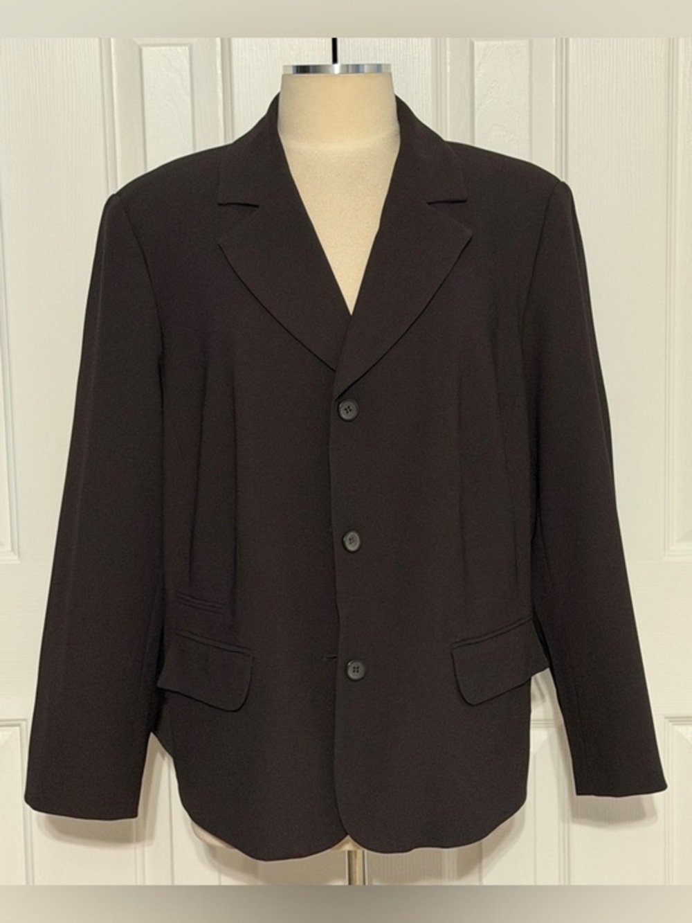 Nygård Collection Brown Blazer Jacket Fully Lined Career Size 18